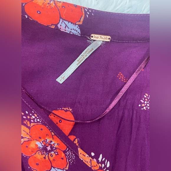 Free People 🌺 Tuscan Dreams Tunic Blouse - Picture 8 of 10